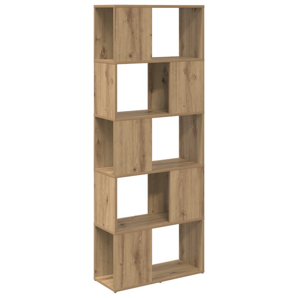 vidaXL Bibliothèque Chêne artisan Panneau de particules 60 x 24 x 155 cm