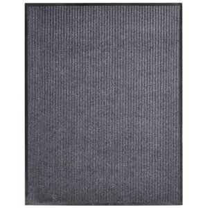 vidaXL Tapis d'entrée gris 117x220 cm PVC