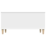 vidaXL Table basse Blanc 90x44 5x45 cm Bois d'ingénierie