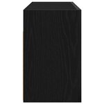 vidaXL Armoire murale de bain noir 80x25x40 cm bois d'ingénierie