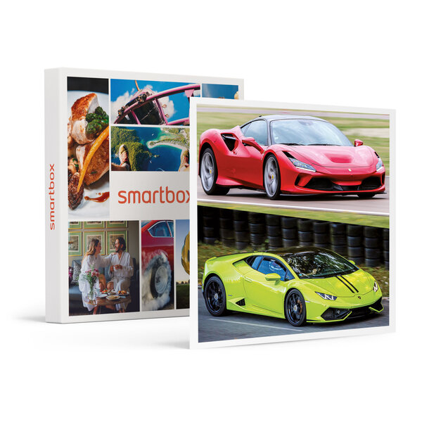 SMARTBOX - Coffret Cadeau Stage de pilotage multivolant : 2 tours en Lamborghini Huracán et 2 tours en Ferrari F8 sur le circuit de La Ferté-Gaucher -  Sport & Aventure
