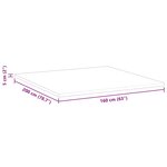 vidaXL Coussins de Matelas Blanc 160 x 200 cm Polyester sans colle