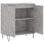 vidaXL Buffet Gris béton 60x35x70 cm Bois d'ingénierie