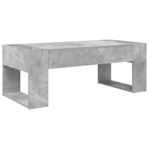vidaXL Table basse Gris béton 110 x 50 x 41 cm Bois d'ingénierie