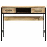 vidaXL Bureau d'écriture avec tiroir Marron 100 x 50 x 75 cm