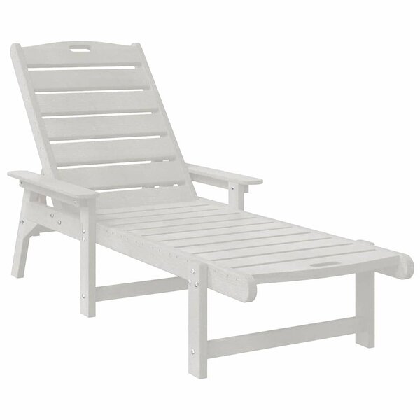 vidaXL Transat Blanc 73.5 x 92 x 90 cm HDPE