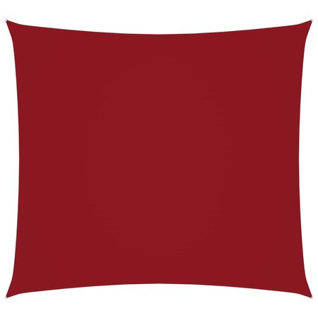 vidaXL Voile de parasol Tissu Oxford carré 2x2 m Rouge