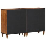 Buffets vidaXL 2 Pièces Miel 60x33.5x75 cm Bois massif de mangue