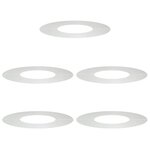 vidaXL Anneaux d'arbre plats 5 Pièces Argent Ø30 / 60 cm Acier galvanisé