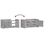 vidaXL Table basse gris béton 100x50x50 cm bois d'ingénierie