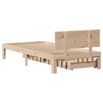 vidaXL Cadre de lit avec tiroirs sans matelas 90x190 cm