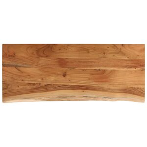 vidaXL Comptoir de salle de bain 140x60x2 5 cm rectangulaire acacia