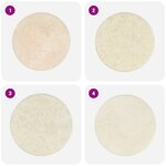 vidaXL Dessus de table Crème Ø60x2 5 cm Marbre