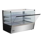 Vitrine chaude self-service 4 faces vitrées - 174 l - combisteel -  - acier inoxydable 868x580x671mm