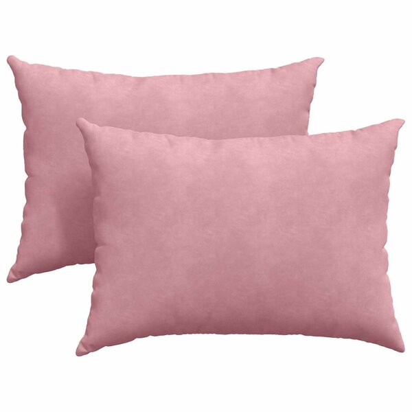 vidaXL Coussins de canapé 2 Pièces Rose 70 x 50 cm
