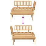 vidaXL Salon de jardin palette 2 Pièces bois massif d'acacia