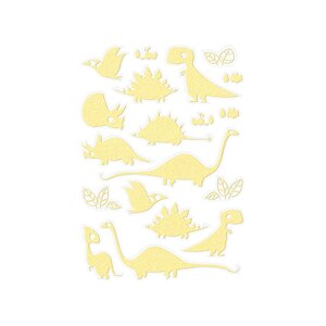 38 Stickers phosphorescents et pailletés - Dinosaures