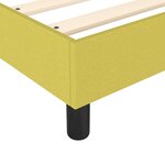 vidaXL Sommier à ressorts de lit Vert 80x200 cm Tissu