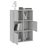 vidaXL Armoire de rangement Sonoma gris 60x29 5x90 cm