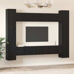 vidaXL Ensemble meuble TV 10 Pièces Chêne noir 30 5 x 30 x 90 cm