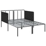 vidaXL Transat avec coussin Anthracite 115 x 153 x 69.5cm Acier