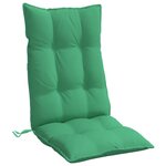 vidaXL Coussins de chaise à dossier haut lot de 6 vert tissu oxford