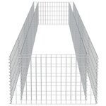 vidaXL Lit surélevé à gabion Acier galvanisé 450x90x50 cm