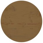 vidaXL Dessus de table Marron Ø60x2 5 cm Bois de pin massif