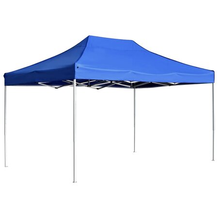 vidaXL Tente de réception pliable Aluminium 4 5x3 m Bleu