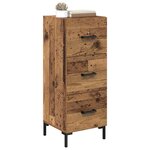 vidaXL Buffet Bois ancien 34 5 x 34 x 90 cm Bois d'ingénierie