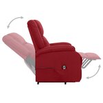 vidaXL Fauteuil Rouge bordeaux Tissu