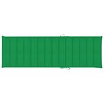 vidaXL Chaise longue de jardin avec coussin Bois d'acacia solide
