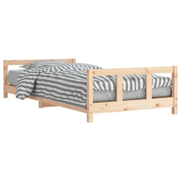 vidaXL Cadre de lit pour enfant 90x190 cm Bois de pin massif