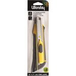 Cutter professionnel 2 en 1 - corps bi-matière - armature métal - 18 mm SAFETOOL