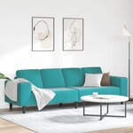 Ensemble de Canapés Turquoise Velours