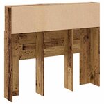 vidaXL Armoire de tête de lit vieux bois 120x19x103 5 cm