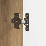 vidaXL Meuble TV 99 x 34 5 x 50 cm Chêne artisanal Bois d'ingénierie