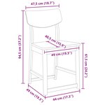 vidaXL Chaises de salle à manger 2 Pièces Blanc 48 x 49 x 95 cm