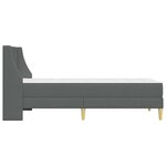 vidaXL Cadre de lit avec matelas avec tête de lit Polyester