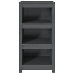 vidaXL Bibliothèque Gris 50x35x97 cm Bois de pin massif