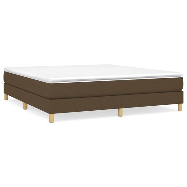 vidaXL Sommier à lattes de lit avec matelas Marron foncé 160x200 cm