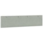 vidaXL Coussin de tête de lit gris clair 200 cm velours