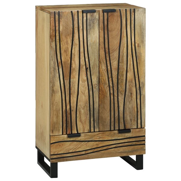 vidaXL Buffet 60x33.5x100 cm Bois massif de mangue