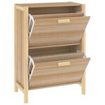 vidaXL Armoire à chaussures 57 5x33x80 cm Bois d'ingénierie