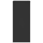 vidaXL Supports pour plantes 2 Pièces noir 30x30x70 cm bois d'ingénierie