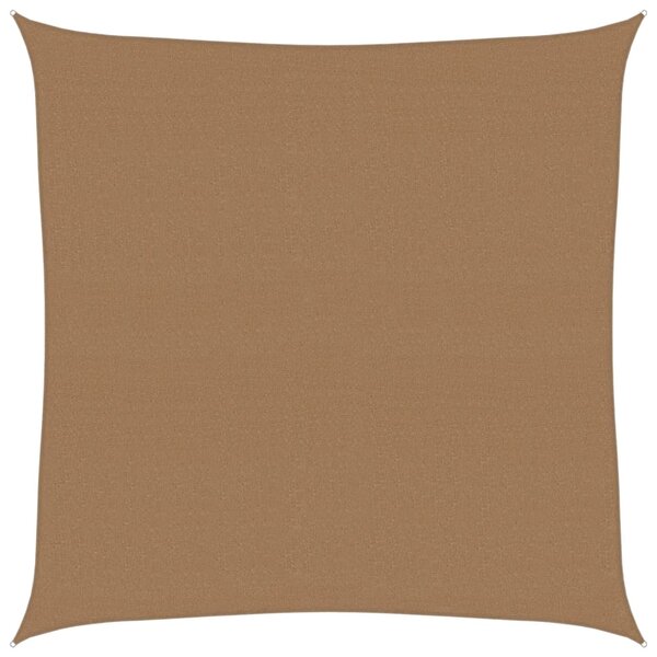 vidaXL Voile d'ombrage 160 g/m² Taupe 5x5 m PEHD