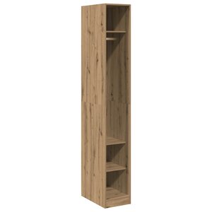 vidaXL Garde-robe chêne artisanal 30x50x200 cm bois d'ingénierie