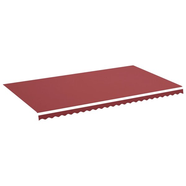 vidaXL Tissu de remplacement pour auvent Bordeaux rouge 6x3 5 m