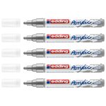 Marqueur Acrylique 5100 Argent Pointe Moyenne 2-3 mm x 5 EDDING