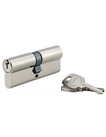 THIRARD - Cylindre de serrure double entrée STD UNIKEY (achetez-en plusieurs  ouvrez avec la même clé)  40x40mm  3 clés  nickelé